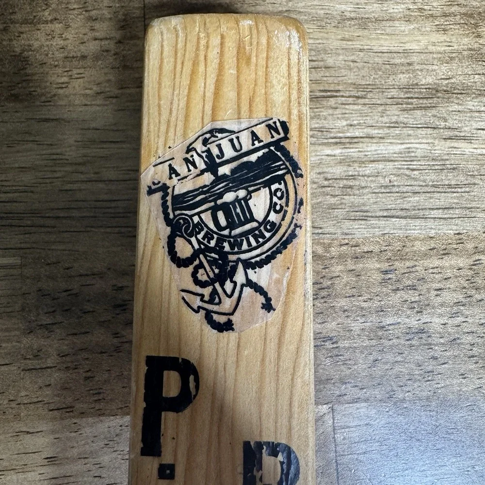 San Juan Brewing Co Beer Tap Handle Pickett Pale Ale Wood Rustic Bar Decor